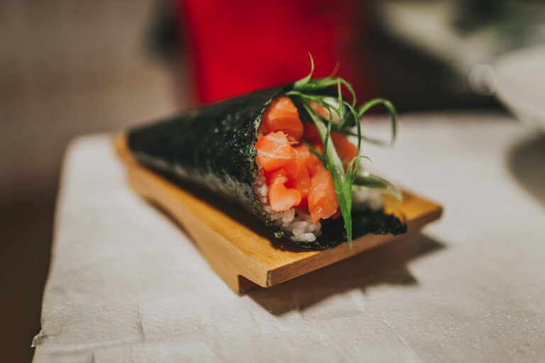 What is a hand roll sushi?