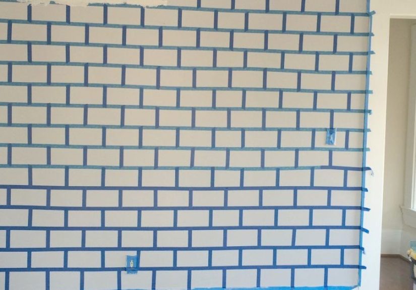 Faux Brick Wall