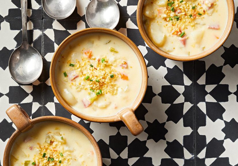 Scalloped Potato and Ham Soup