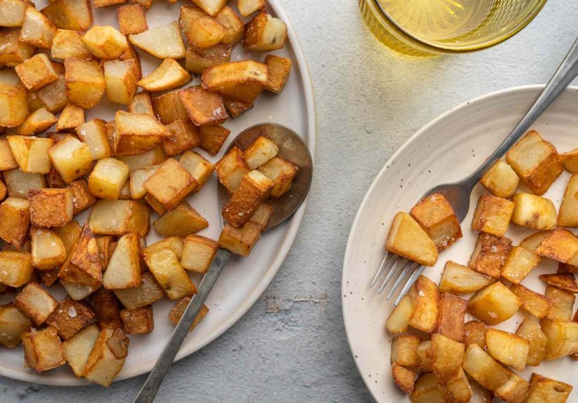 Addicting Crispy Diced Potatoes Recipe