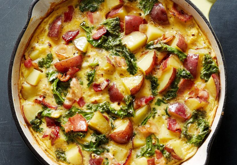 Bacon, Potato, and Kale Frittata Recipe