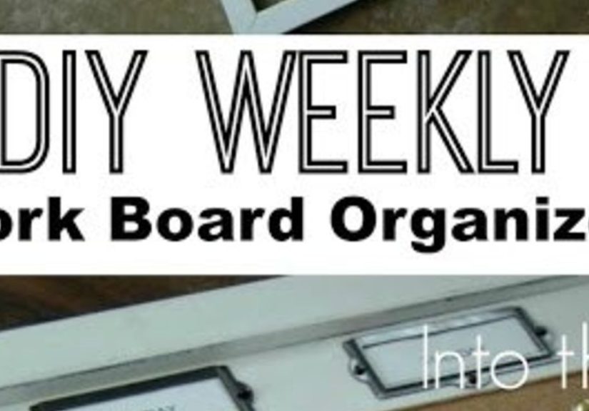DIY Weekly Cork Board Organizer