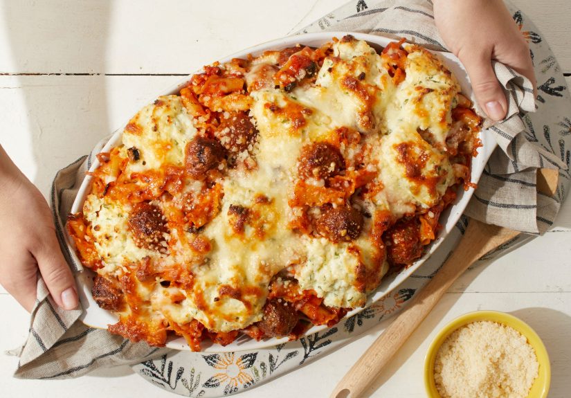 Dump-and-Bake Cheesy Italian Meatball Casserole Recipe