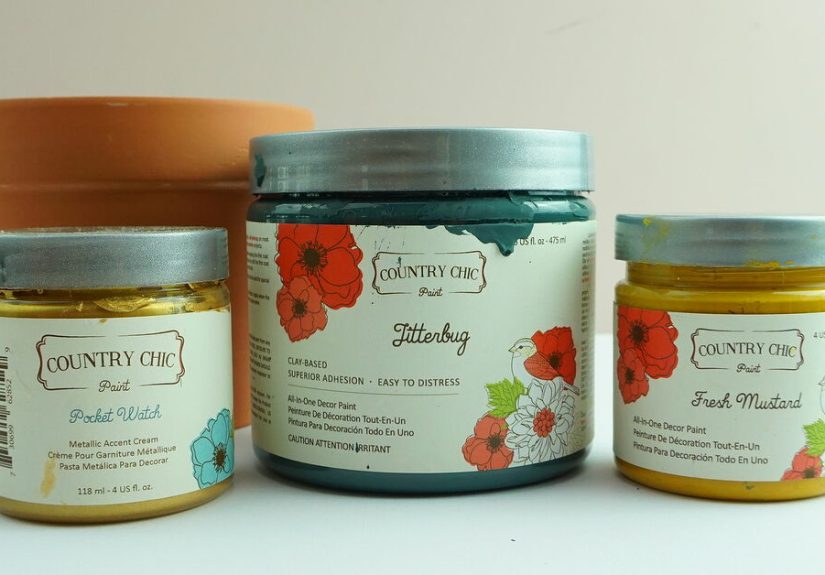 How to Paint Gold Metallic Terracotta Flower Pots