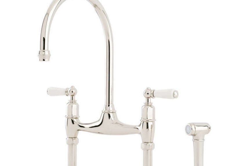 Ionian Deck-Mounted Gooseneck Faucet