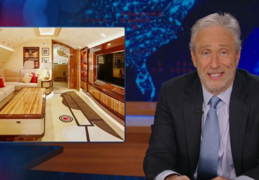 Jon Stewart Says Trump Is ‘The Reverse Oprah’ With His Gifted Qatari Mega-Jet