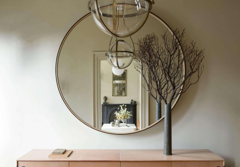 Leather Mid Credenza