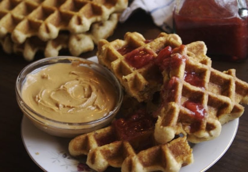 PB and J Waffles