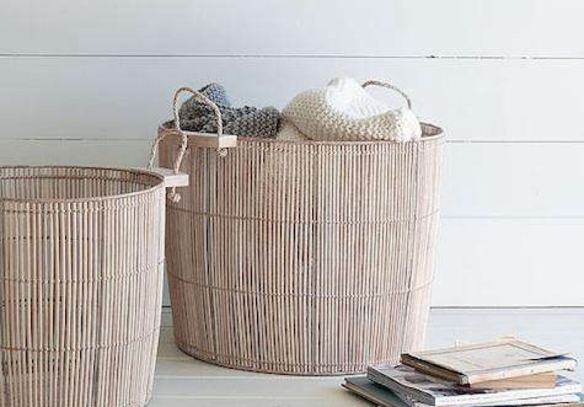 Storage: Wood Laundry Baskets