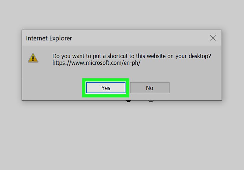 Add a Desktop Shortcut On Internet Explorer (Or Microsoft Edge)