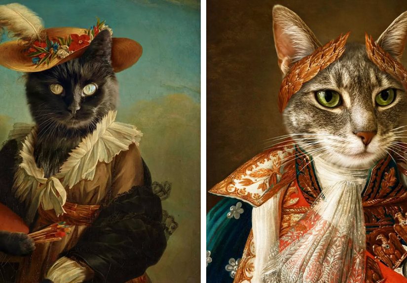 Cats Transformed Into Majestic Figures In These 25 Historical Portraits