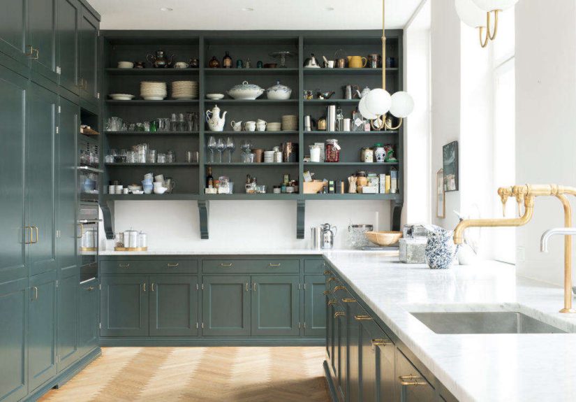 Classic Engish Kitchen Design in a Grand Copenhagen Remodel by Kvanum