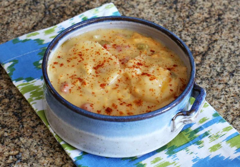 Crockpot Potato and Ham Casserole With Cheese Recipe