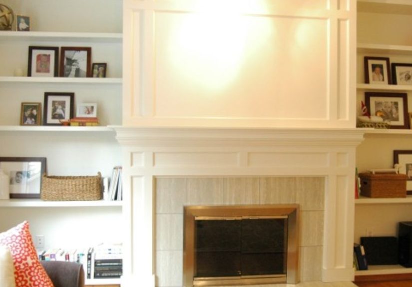 DIY Brick Fireplace Refacing