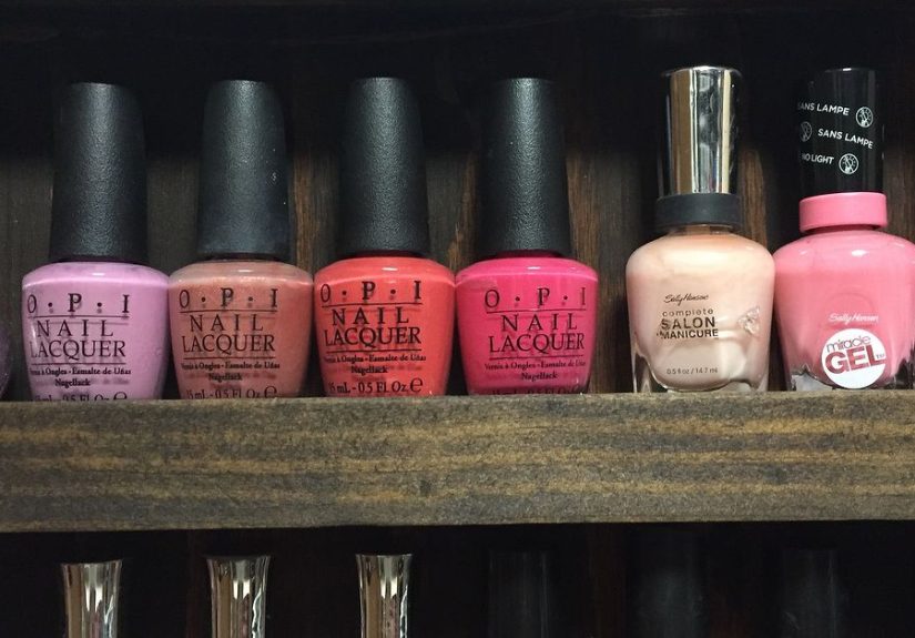 DIY Wood Nail Polish Rack/Organization
