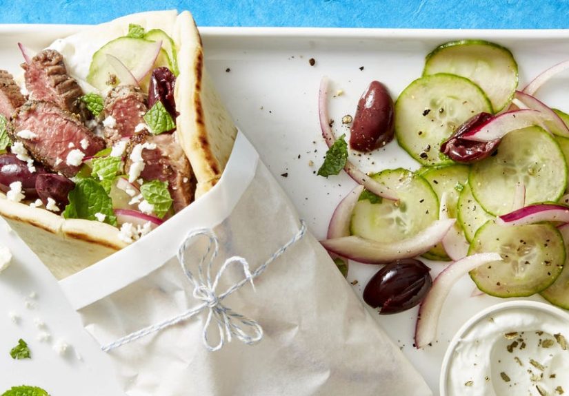 How to Make Lamb Souvlaki with Cucumber Mint Salad - Best Lamb Souvlaki with Cucumber Mint Salad Recipe