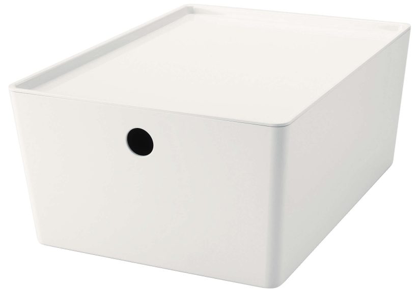 Kuggis Box With Lid - White