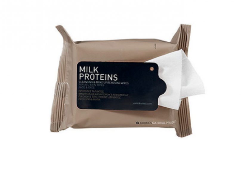 Milk Proteins Cleansing & Make Up Removing Wipes