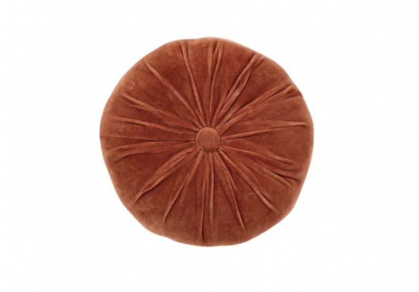 Mini Velvet Round Throw Pillow