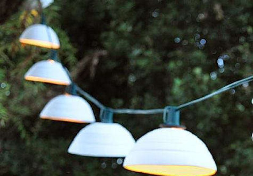 Outdoor String Lights from Pigeon Toe Ceramics in Portland, OR