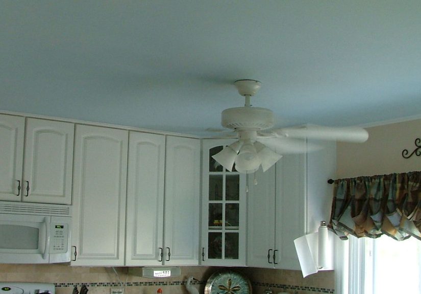 Painted my kitchen ceiling a light blue.