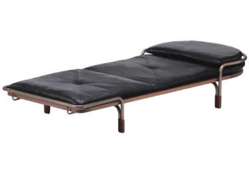 Walnut and Brass Daybed
