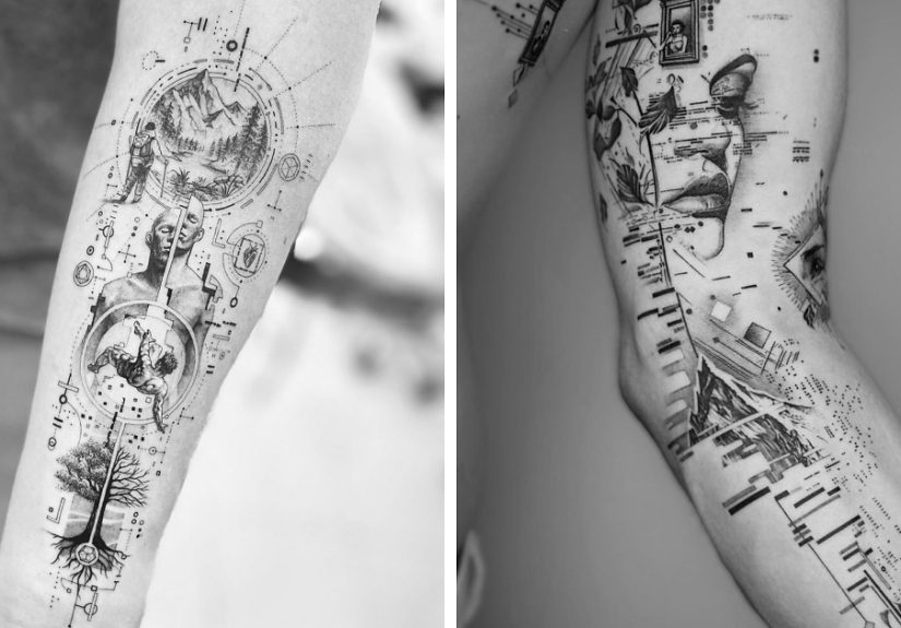 10 Talented Tattoo Artists Working With Geometric Tattoo Style (20 Pics)