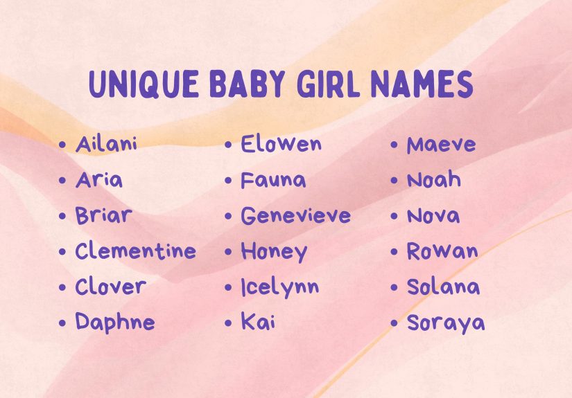 80 Sweet Baby Girl Names: Popular & Unique Ideas