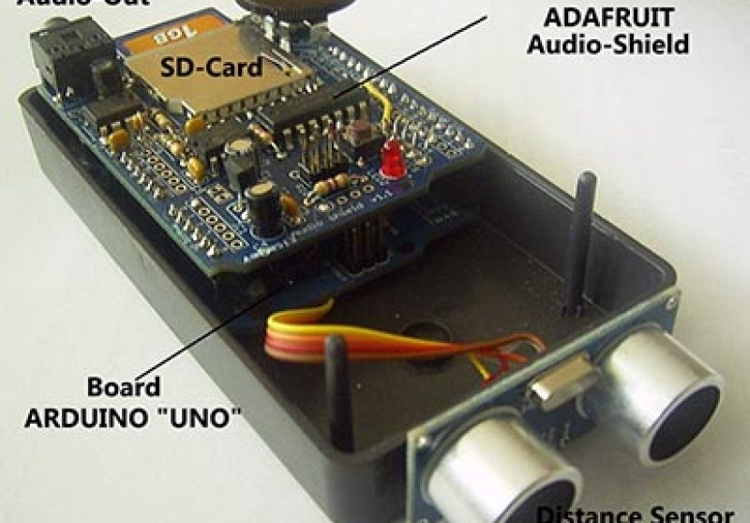 A Speaking Ultrasonic Distance Sensor