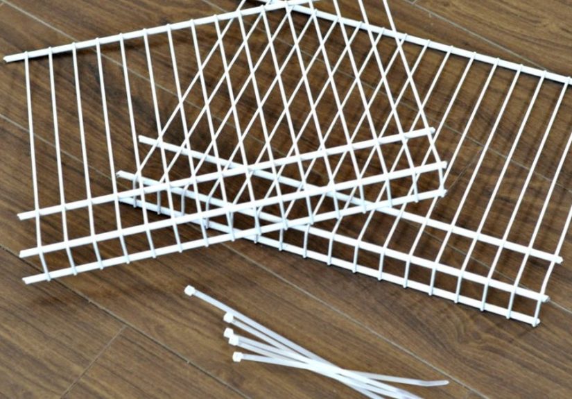 DIY Wire Shelf Dividers