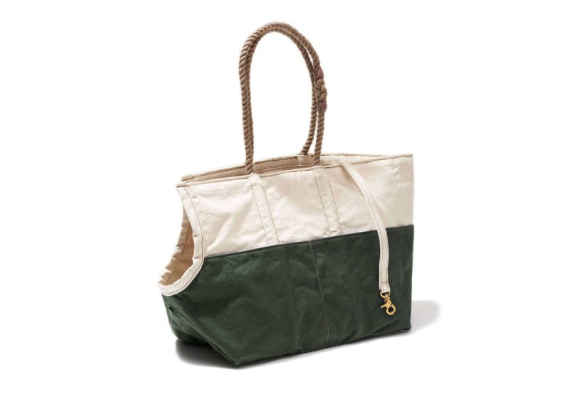 Found My Animal Natural & Olive Waxed Cotton Carrier