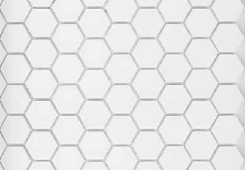 Historic Series Unglazed One-Inch Hex Tile