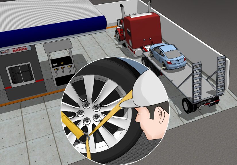 How to Tie Down a Car on a Trailer