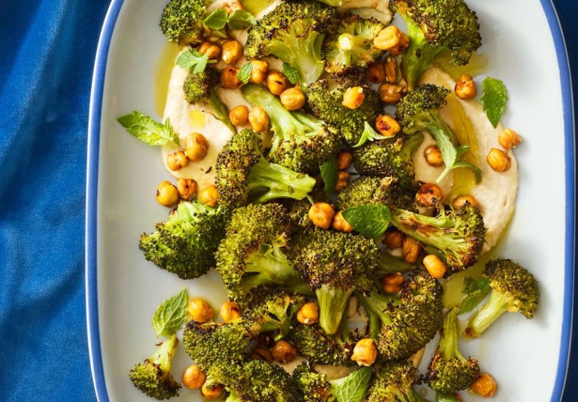 Roasted Broccoli with Tahini and Crispy Chickpeas Recipe