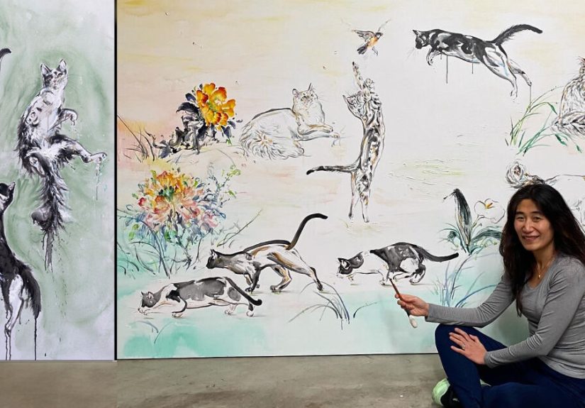 The Largest Cat Painting In The World Is Getting Even Bigger (14 Pics)